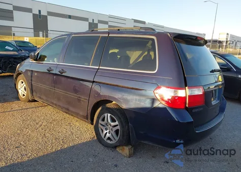 2007 Honda Odyssey Ex-L from USA, damaged, VIN 5FNRL38707B006801